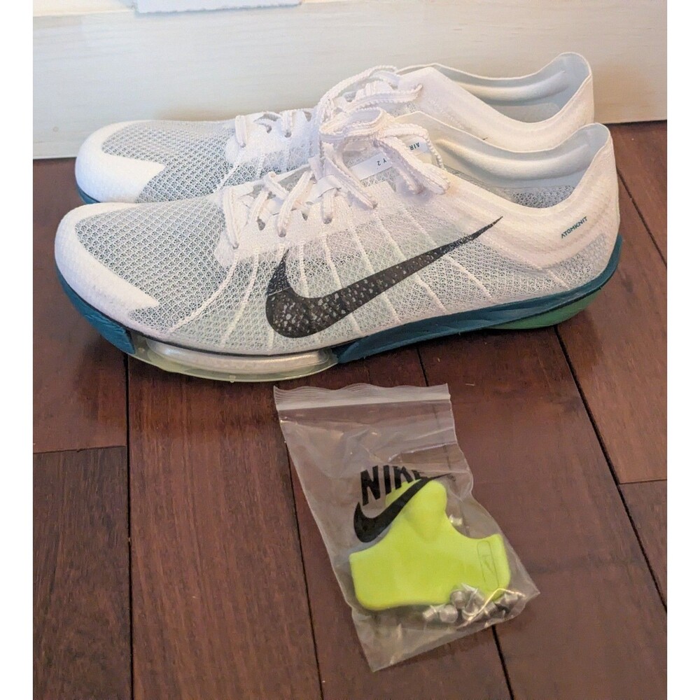 Nike Air Zoom Victory 2 Track Spikes Electric Algae White FD8411-100, Men’s 9